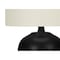 Monarch Specialties Lighting, 17 in.H, Table Lamp, Black Ceramic, Ivory / Cream Shade, Transitional I 9738 - alternate 4